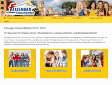 Tablet Screenshot of klassenfahrten-feisinger.de